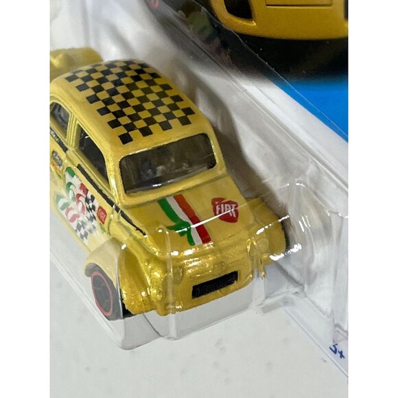Hot Wheels 2024 ’60s Fiat 500D Modificado Yellow Compact Kings 5/5 Diecast Car - Picture 9 of 9